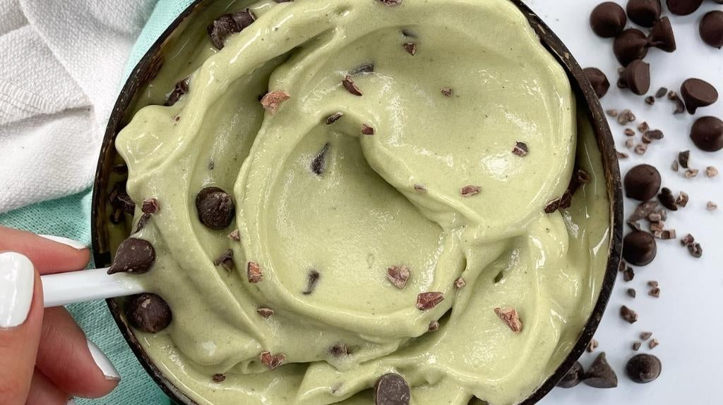 Matcha Mint Chocolate Chip Nice Cream
