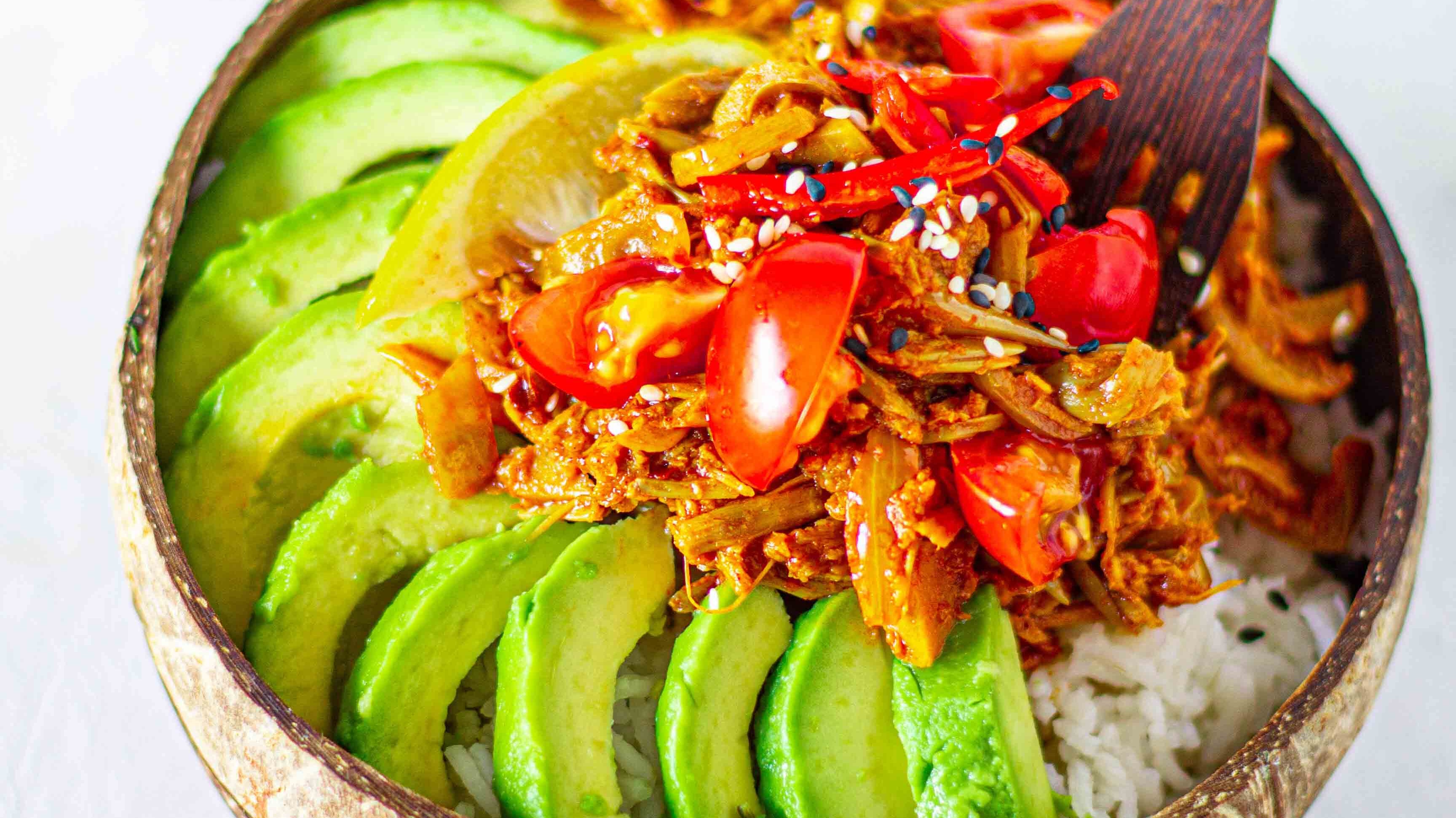 Spicy Pulled Jackfruit Bowl