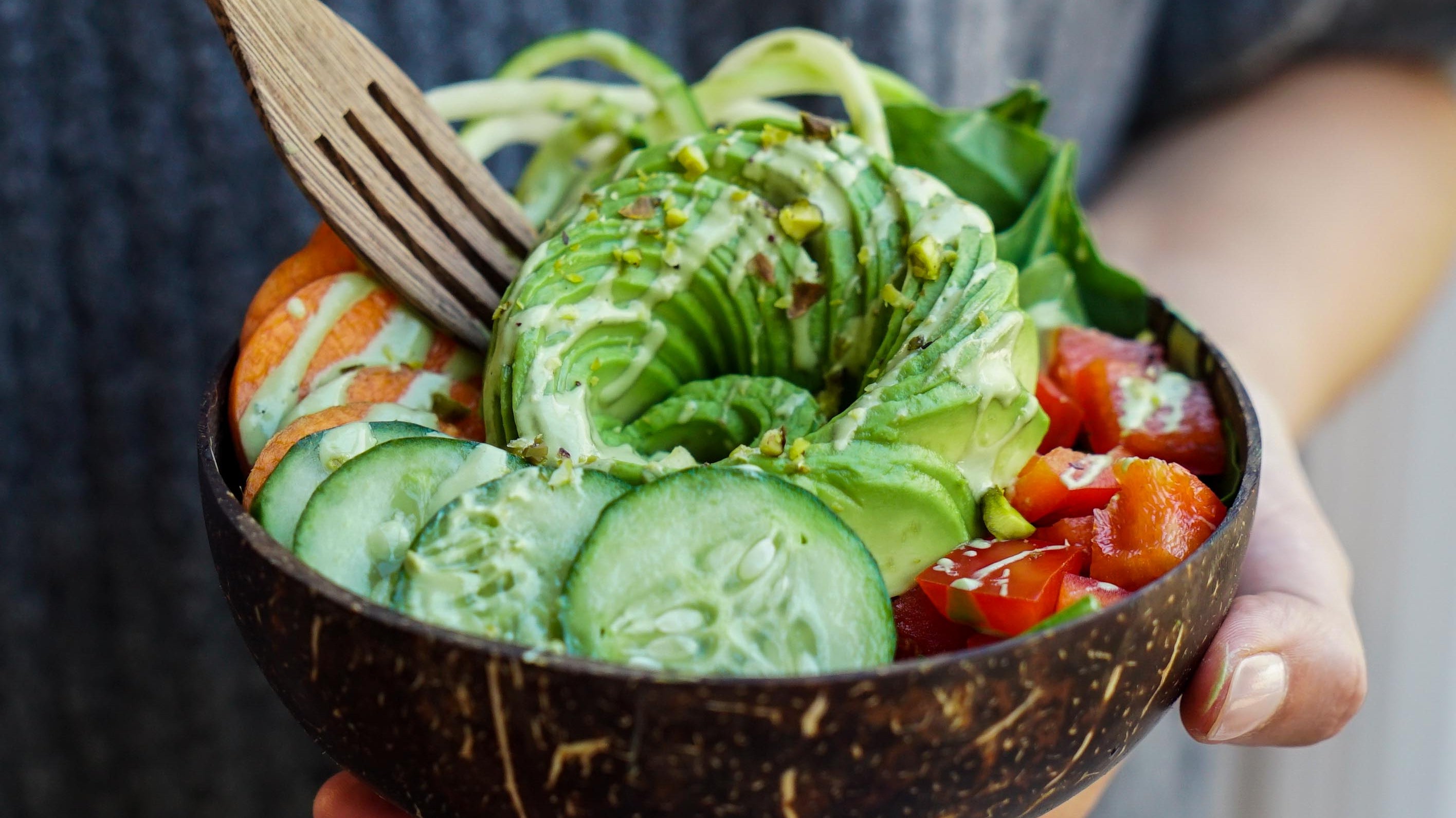 Avocado Zoodles with Creamy Matcha Tahini