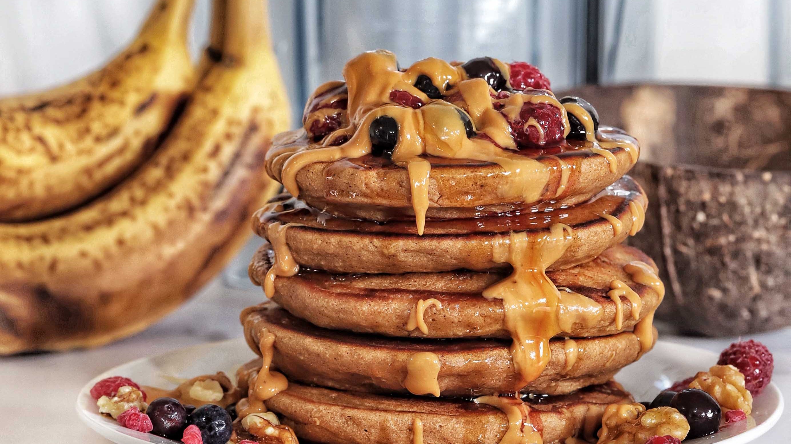 Banana Blender Pancakes