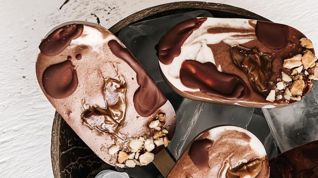 Chocolate & Dulce de Leche Popsicles