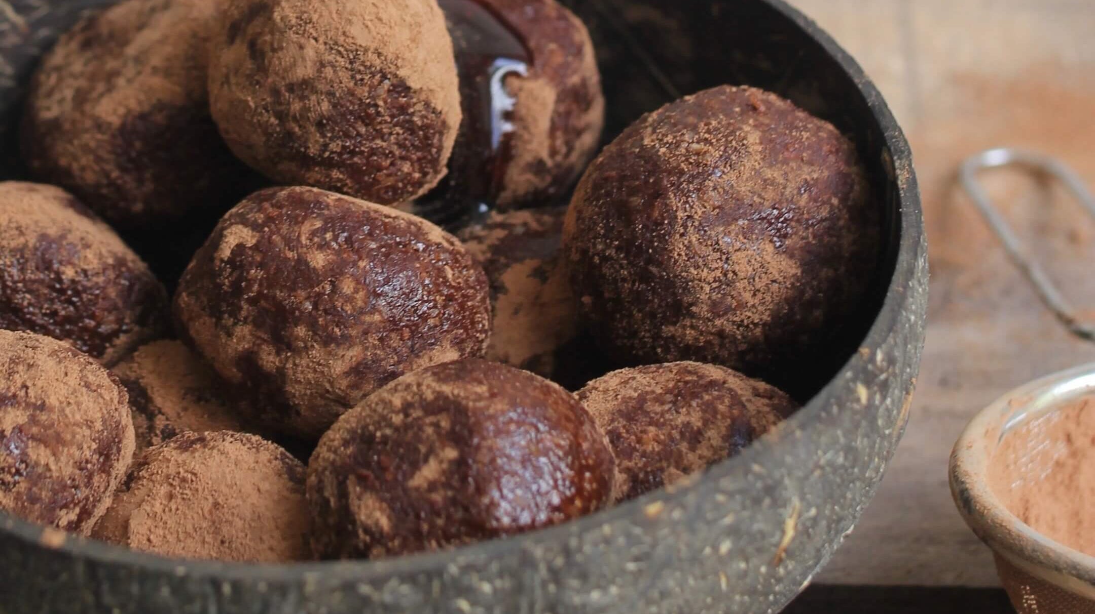Chocolate Tahini Bliss Balls