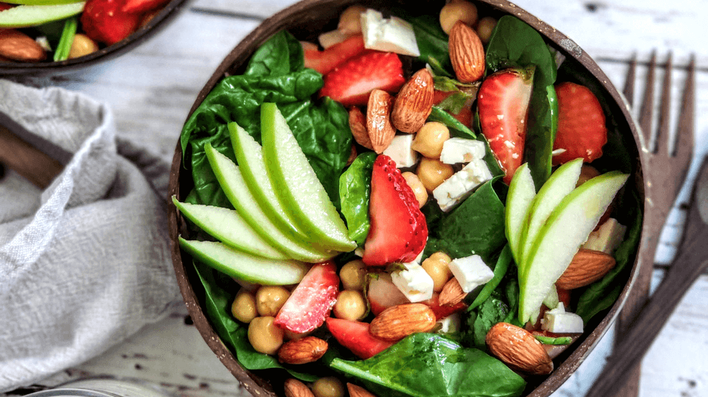 Summer Strawberry Spinach Salad