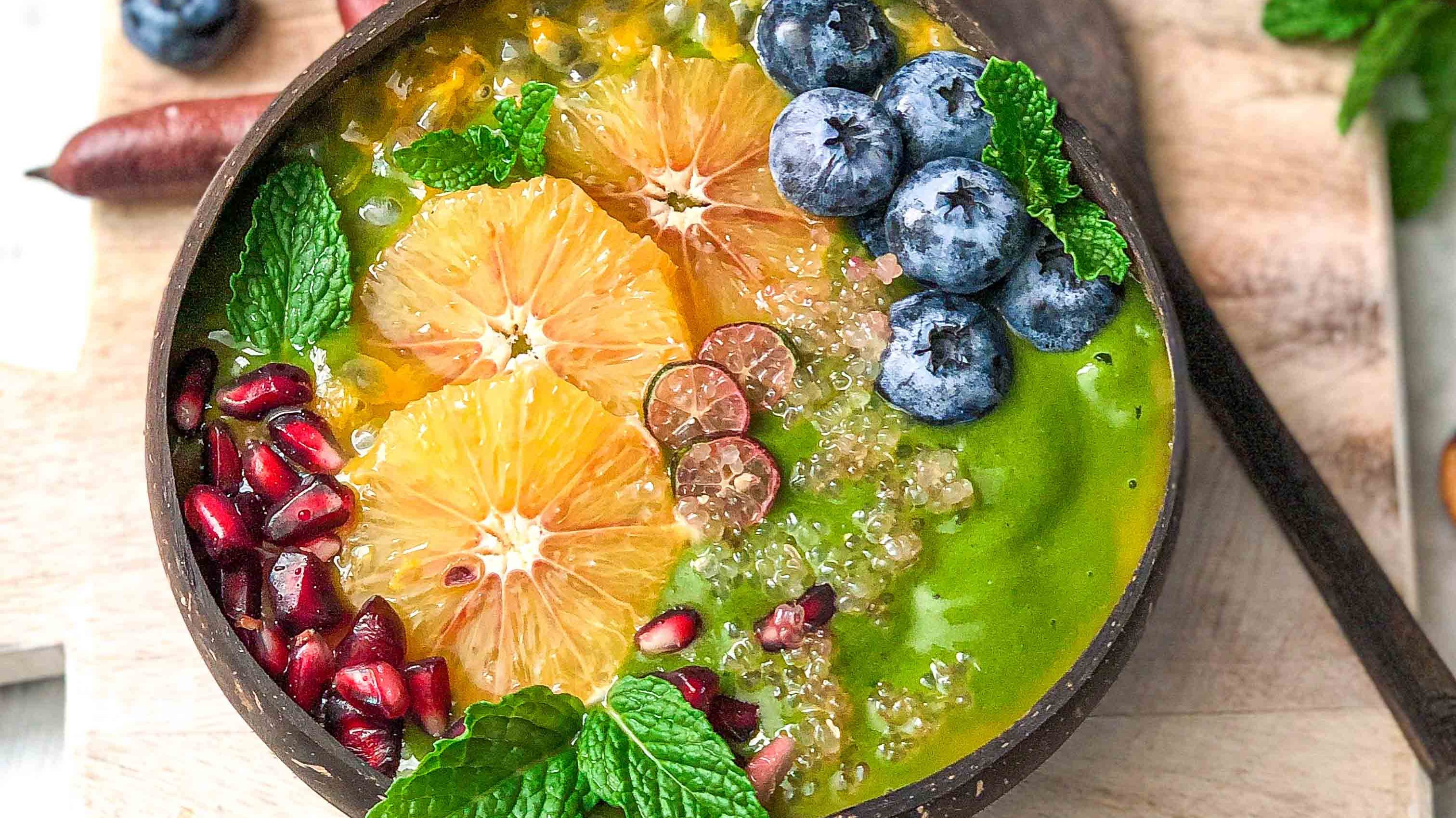 Immunity Booster Green Smoothie Bowl