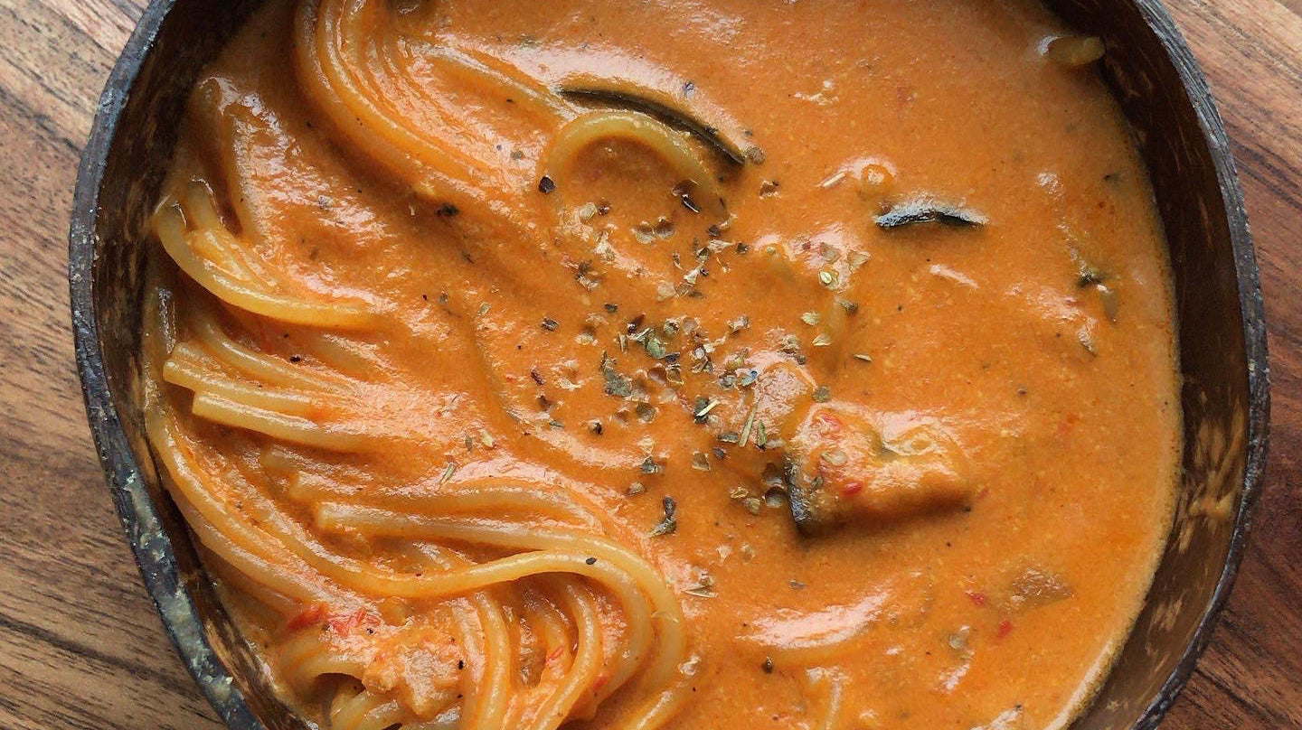 One-pot Creamy Coconut Spaghetti