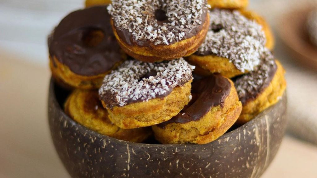 Sweet Potato Donuts with Chocolate Frosting