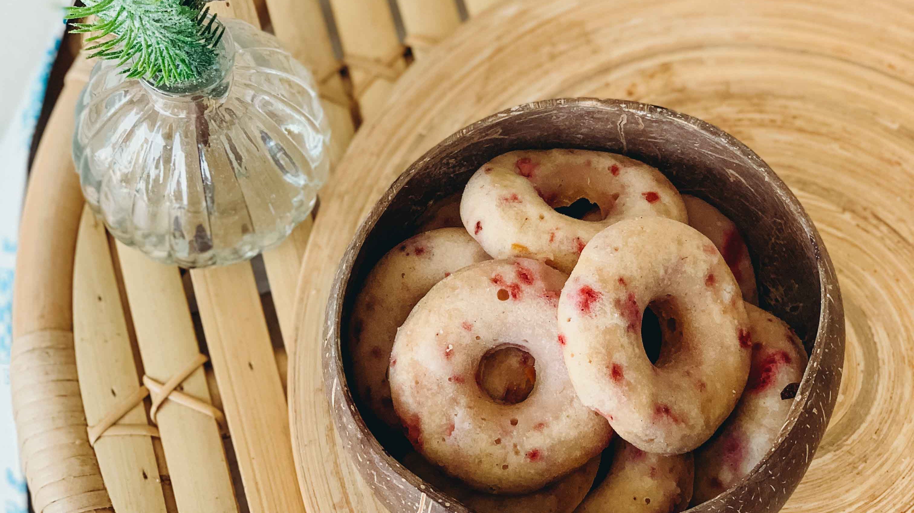 Raspberry & Lemon Tart Donuts