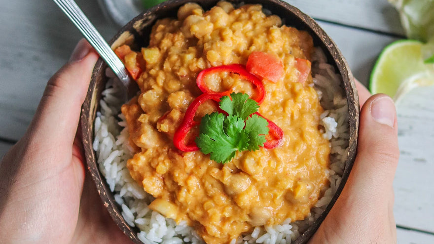 Red Lentil Chickpea Curry