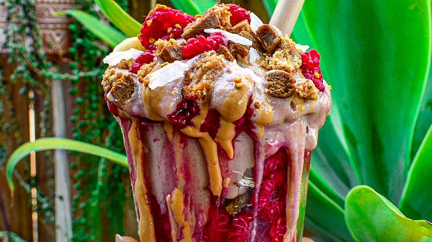 Strawberry Jam Donut Smoothie