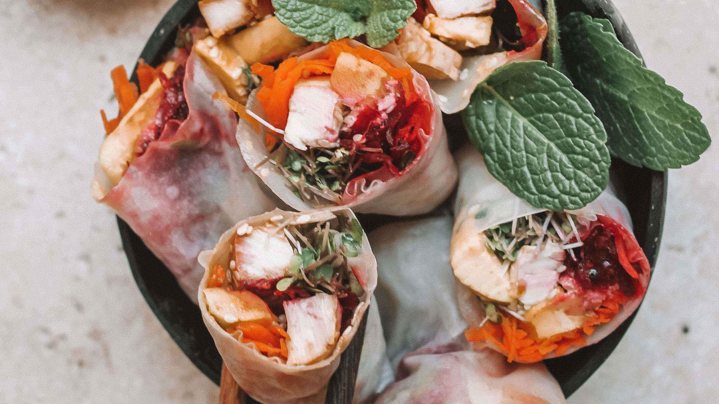 Vegetable Rice Paper Rolls