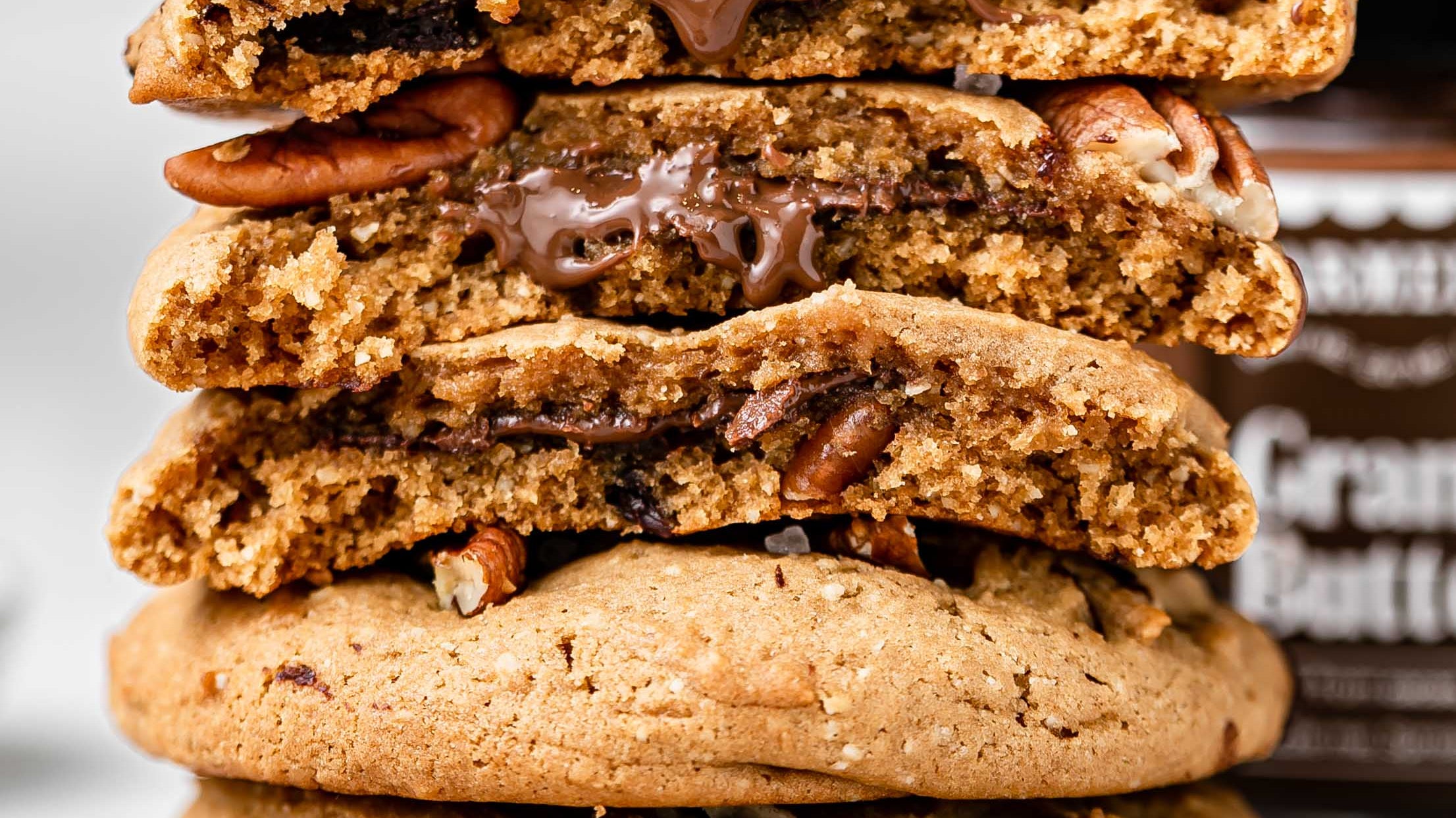 Chocolate Nut Cookies with Granola Butter