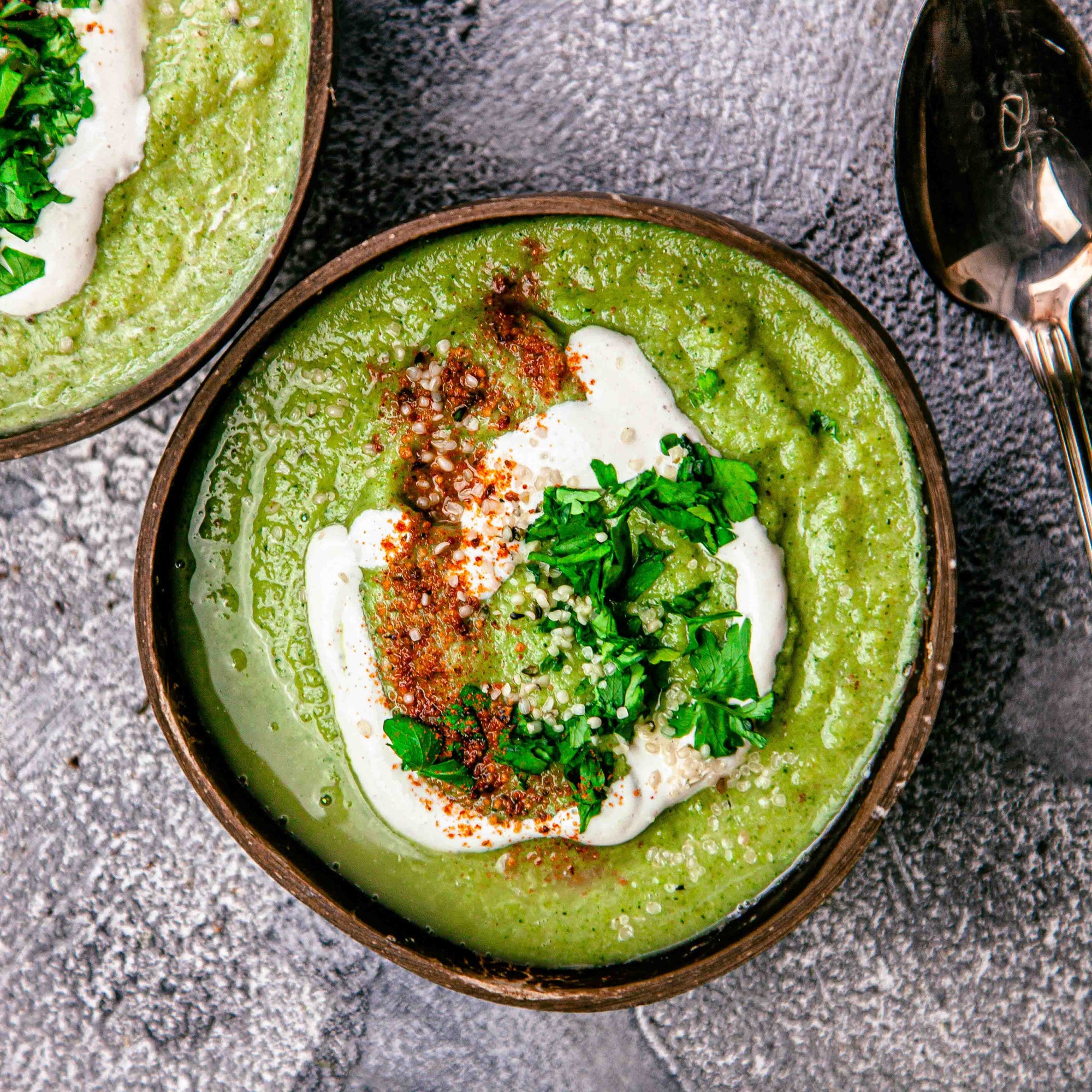 Tahini-spiced Broccoli Soup