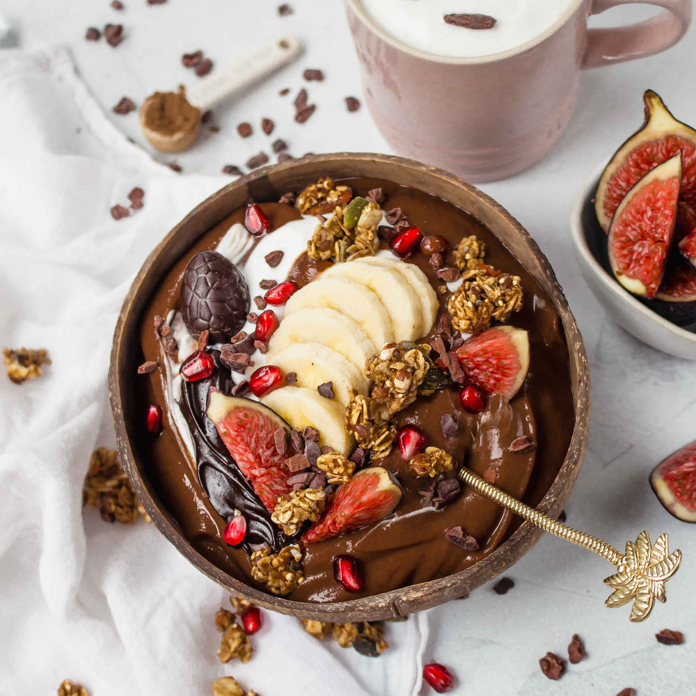 Cacao & Reishi Chocolate Smoothie Bowl Coconut Bowls
