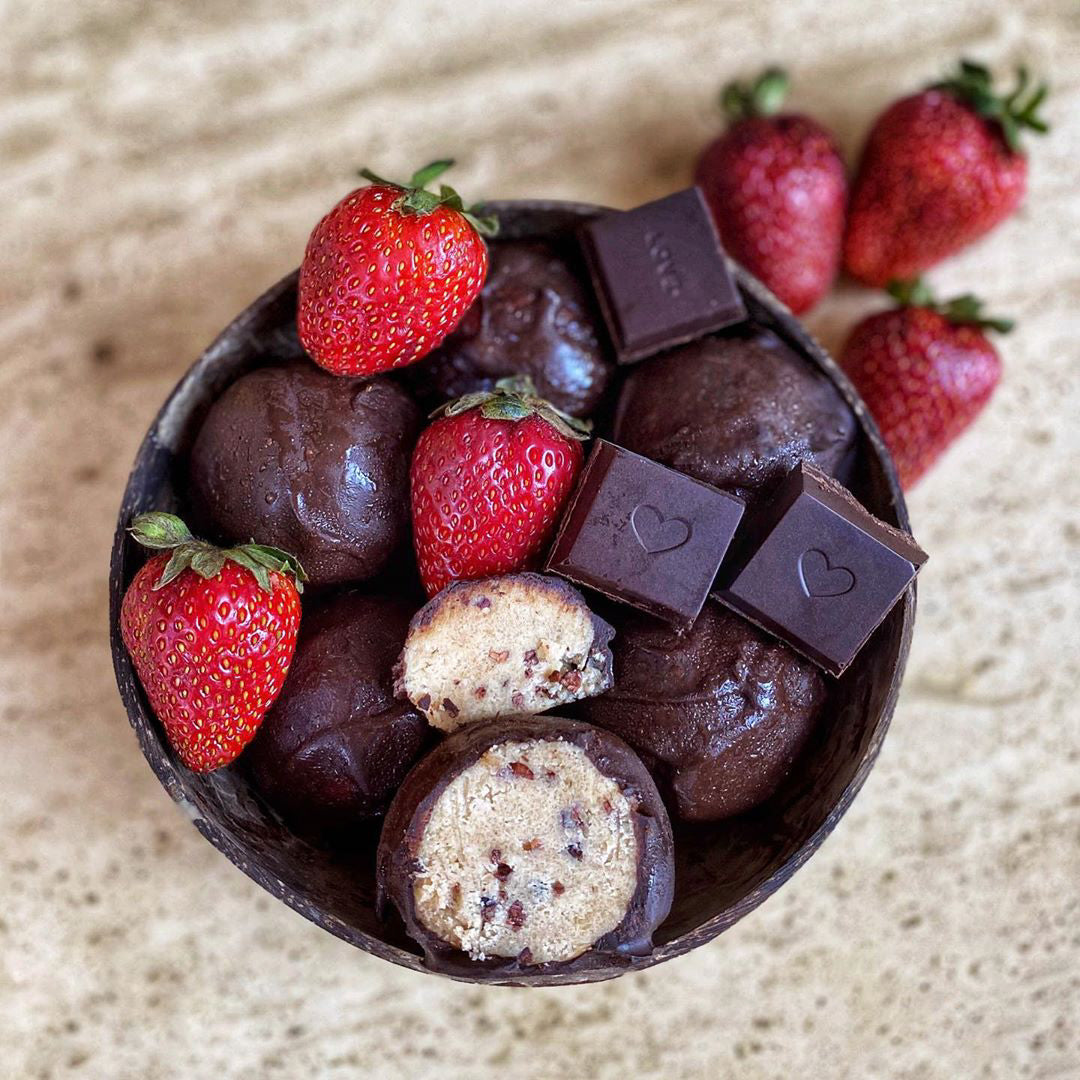 Cookie Dough Protein Truffles