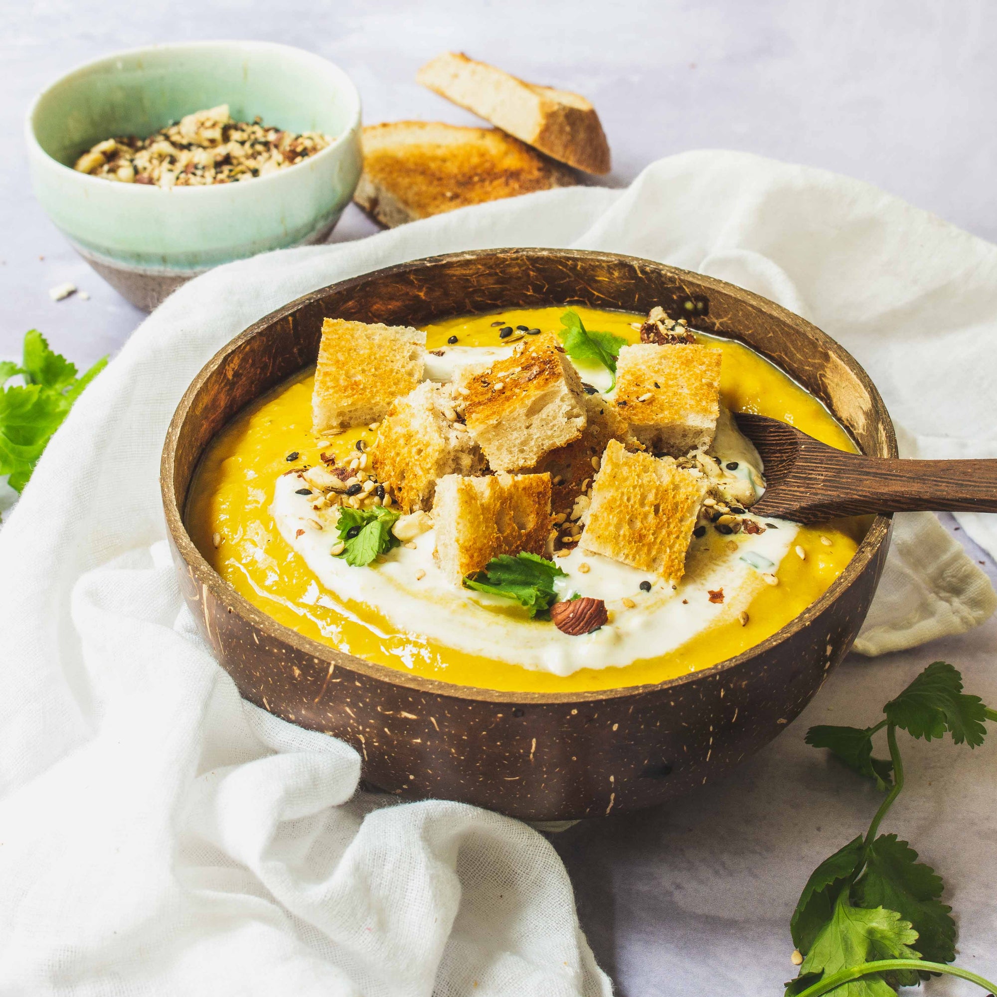 Creamy Spiced Red Lentil and Carrot Soup