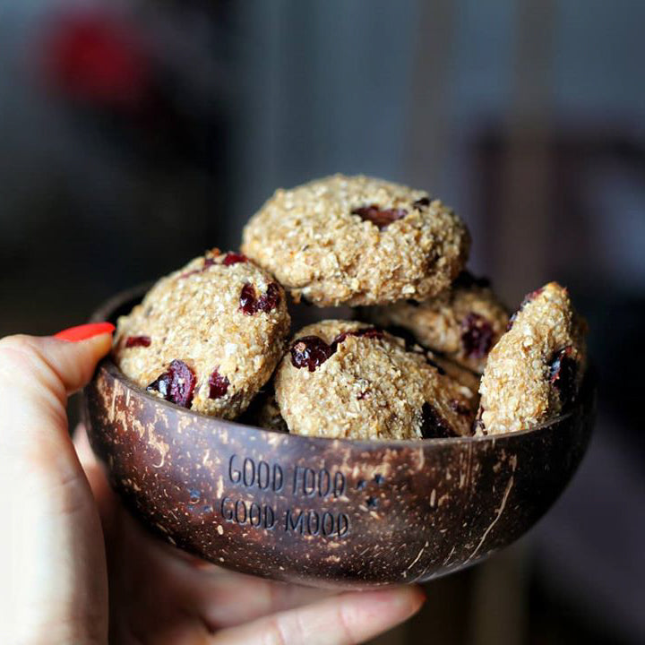 Gluten-free Oatmeal Cookies with Cranberries and Dark Chocolate