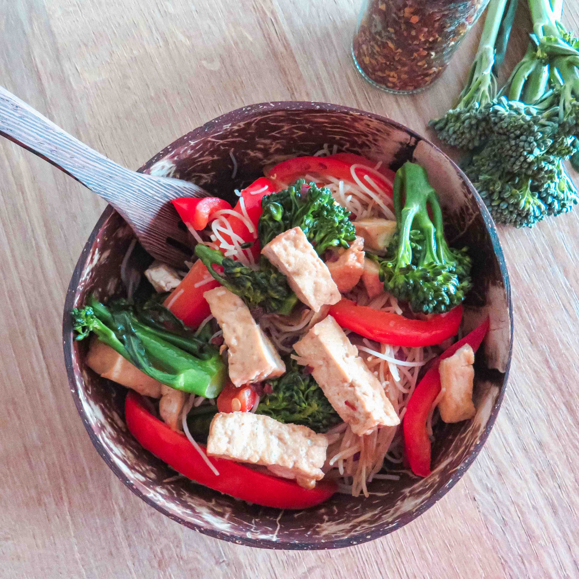 Tofu Noodle Stir-fry