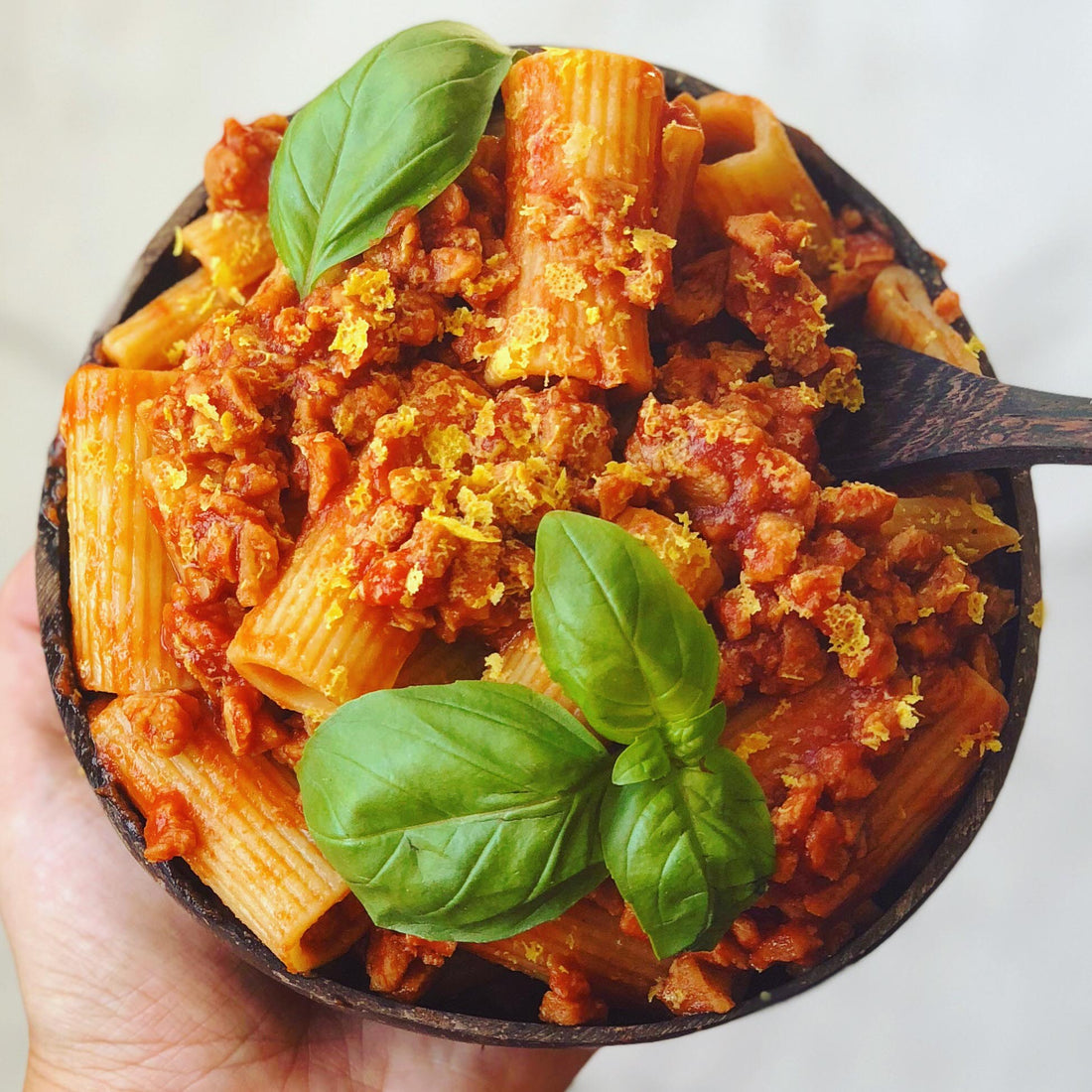 Meat-free Bolognese