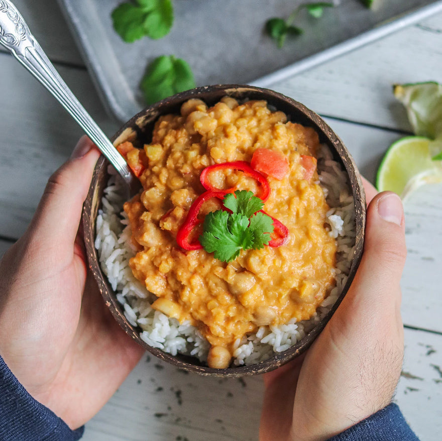Red Lentil Chickpea Curry