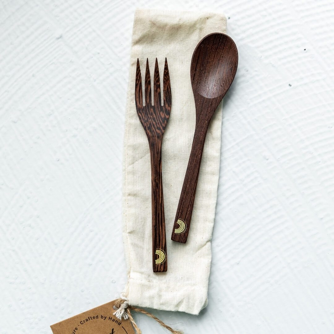 Sunshine & Rainbows Wooden Forks