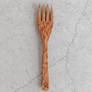 Wooden Coconut Fork by Coconut Bowls
