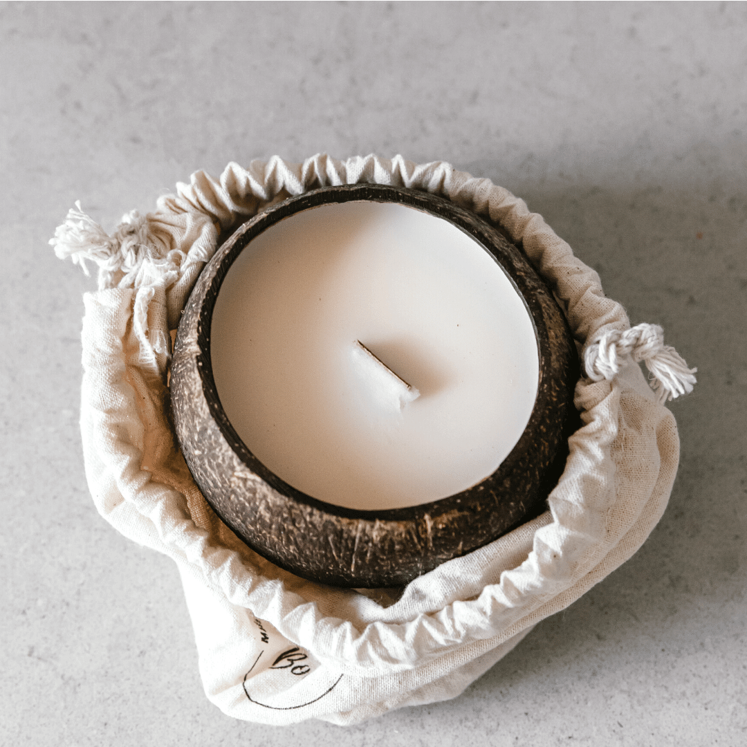 Unscented - Coconut Soy Candles - Coconut Bowls