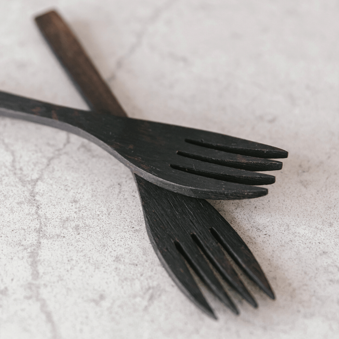 Wooden Buddha Fork by Coconut Bowls